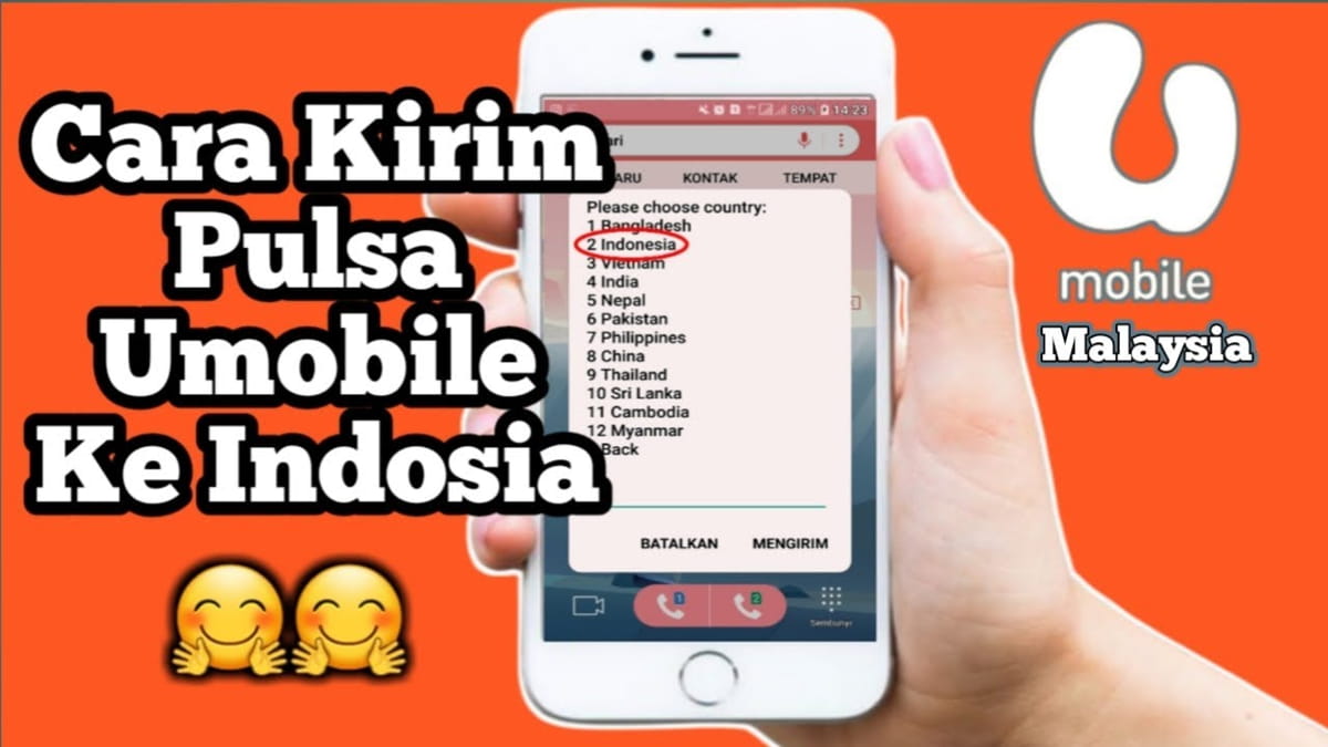 Cara Kirim Pulsa U Mobile Ke Indonesia