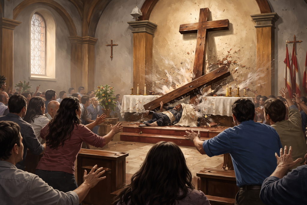 pastor-guayaquil-tewas-tertimpa-salib-saat-misa