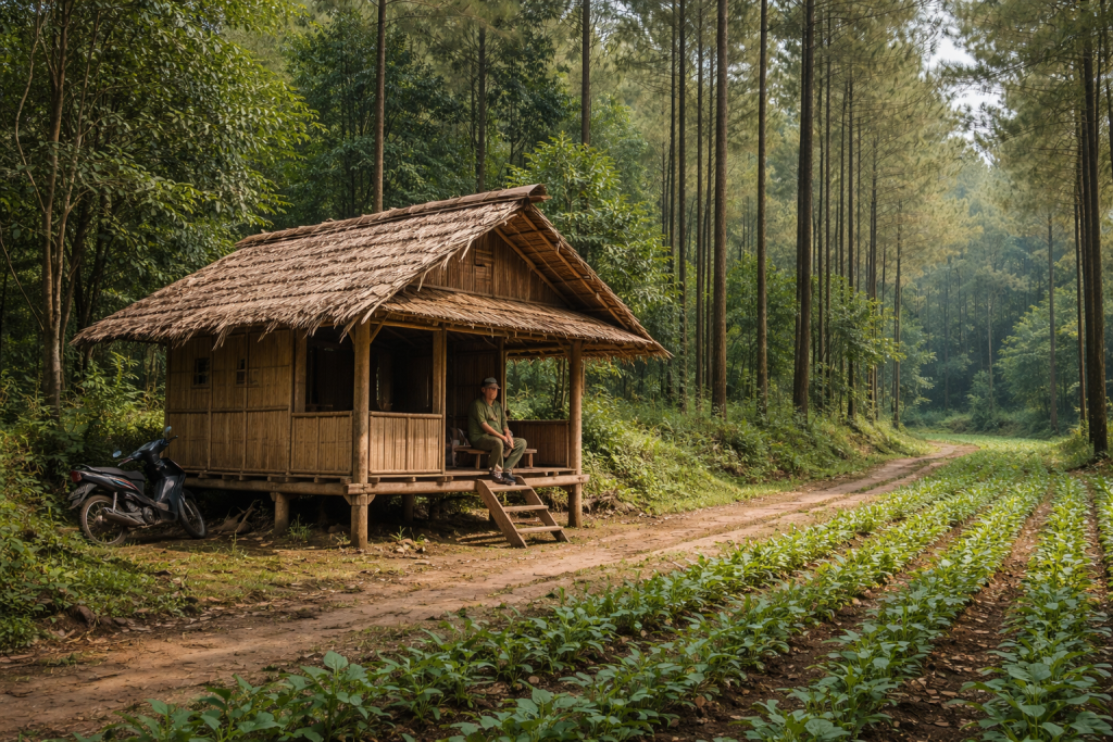 perhutani-bangun-gubuk-pantau-keamanan-tanaman