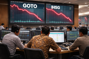 saham-goto-tertekan-jual-asing-pembeli-bertahan